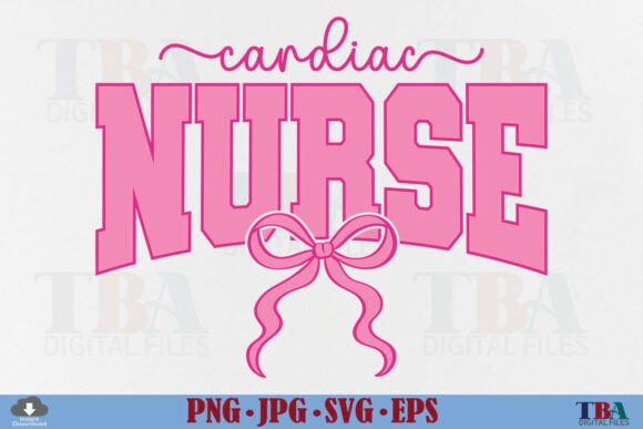 Cardiac Nurse Coquette Nurse Pink Bow