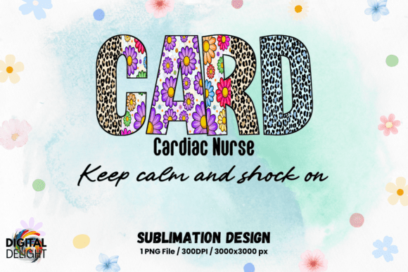 Cardiac Nurse Keep Calm Sublimation