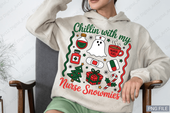Chillin with My Nurse Snowmies PNG