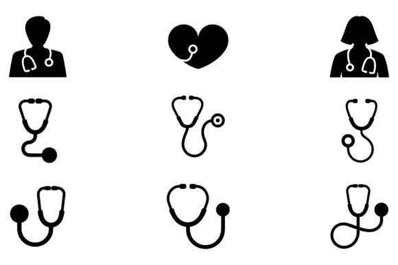 Doctor Medical Icon Set EPS