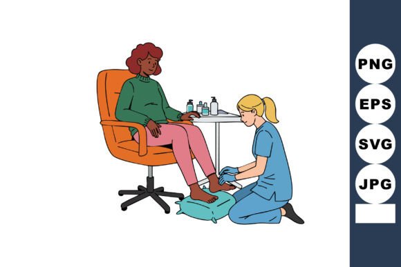 Foot Care Treatment Session with Nurse