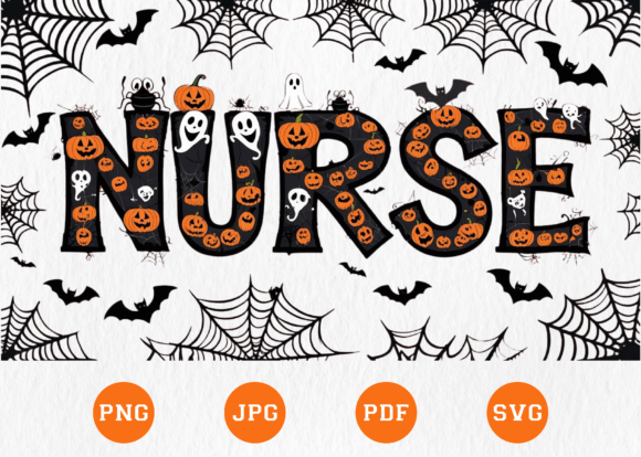 Ghost Nurse Halloween PNG: Funny Nursing Design