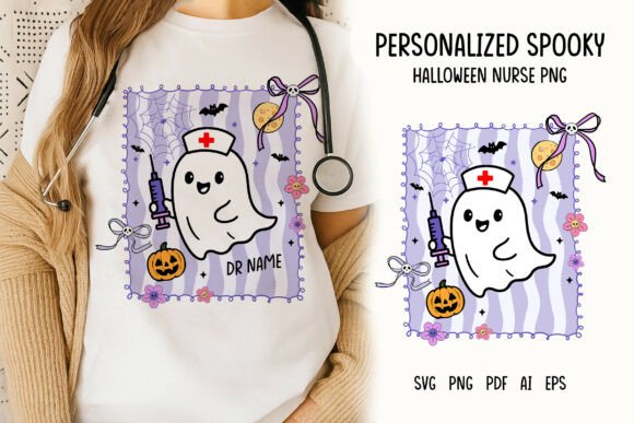 Halloween Nurse Shirt Personalized PNG