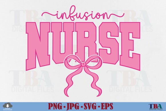 Infusion Nurse Coquette Nursing Pink Bow