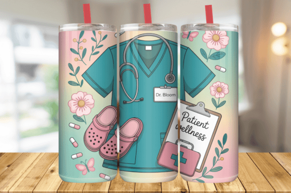 Medical Care Wellness Theme Tumbler