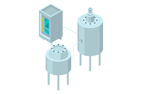 Medical Sterilizer Isometric Icon. Autoc