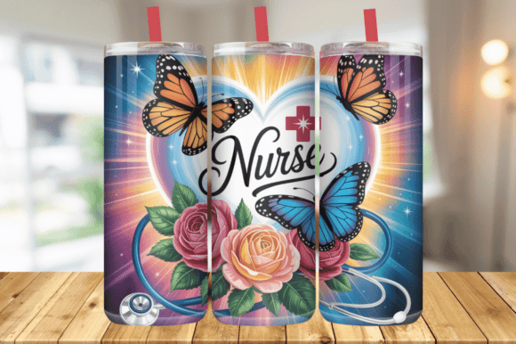 Nurse Appreciation Floral Butterfly