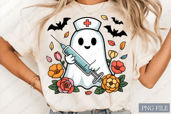 Nurse Boo to the Rescue Sublimation PNG