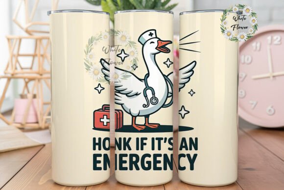 Nurse Goose 20oz Tumbler Design