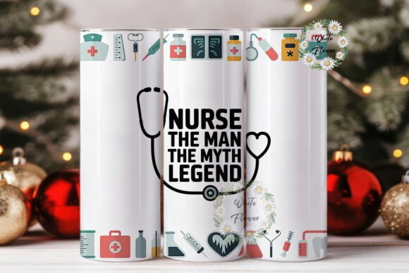 Nurse Man Myth Legend Tumbler Wrap