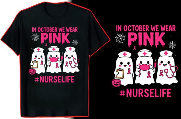 Nurse Pink Ribbon TShirt