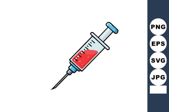 Syringe Filled with Red Liquid Medical I