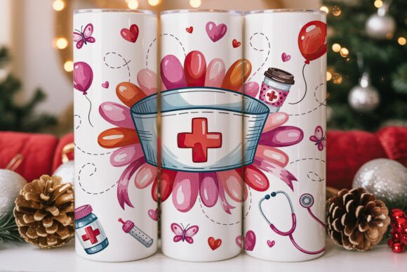 Valentine’s Nurse Tumbler Wrap